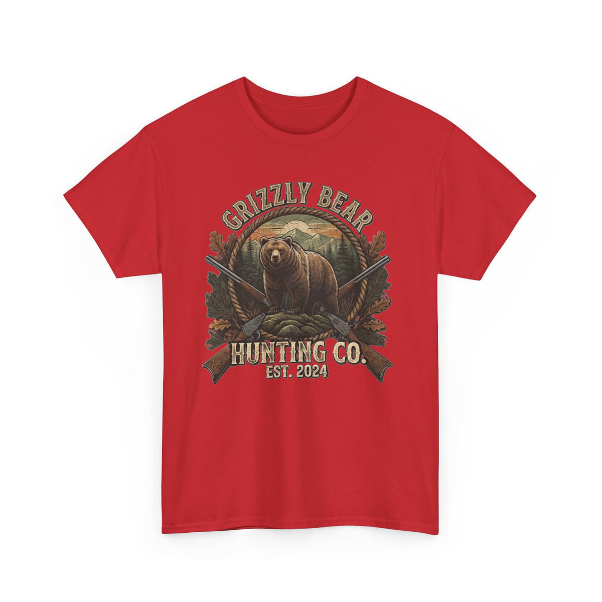 Grizzly Bear Hunting Co T-Shirt | Vintage Wildlife Outdoor Tee