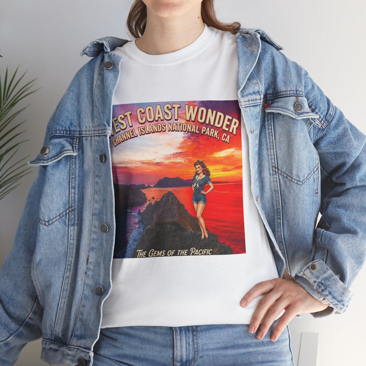 Channel Islands National Park California graphic tee | California sunset vintage poster