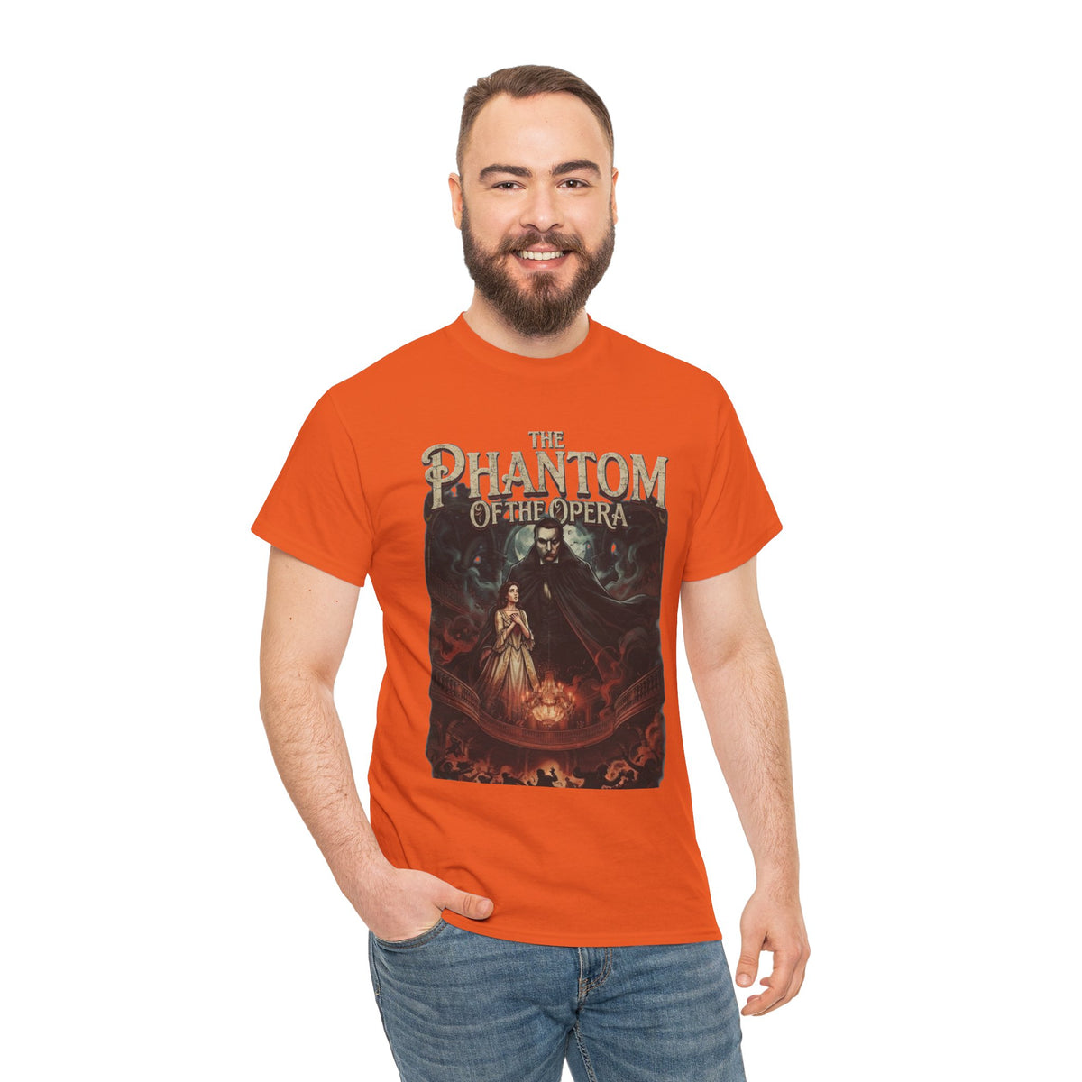 T-shirt Le Fantôme de l'Opéra | Tee-shirt d'Halloween avec affiche de comédie musicale