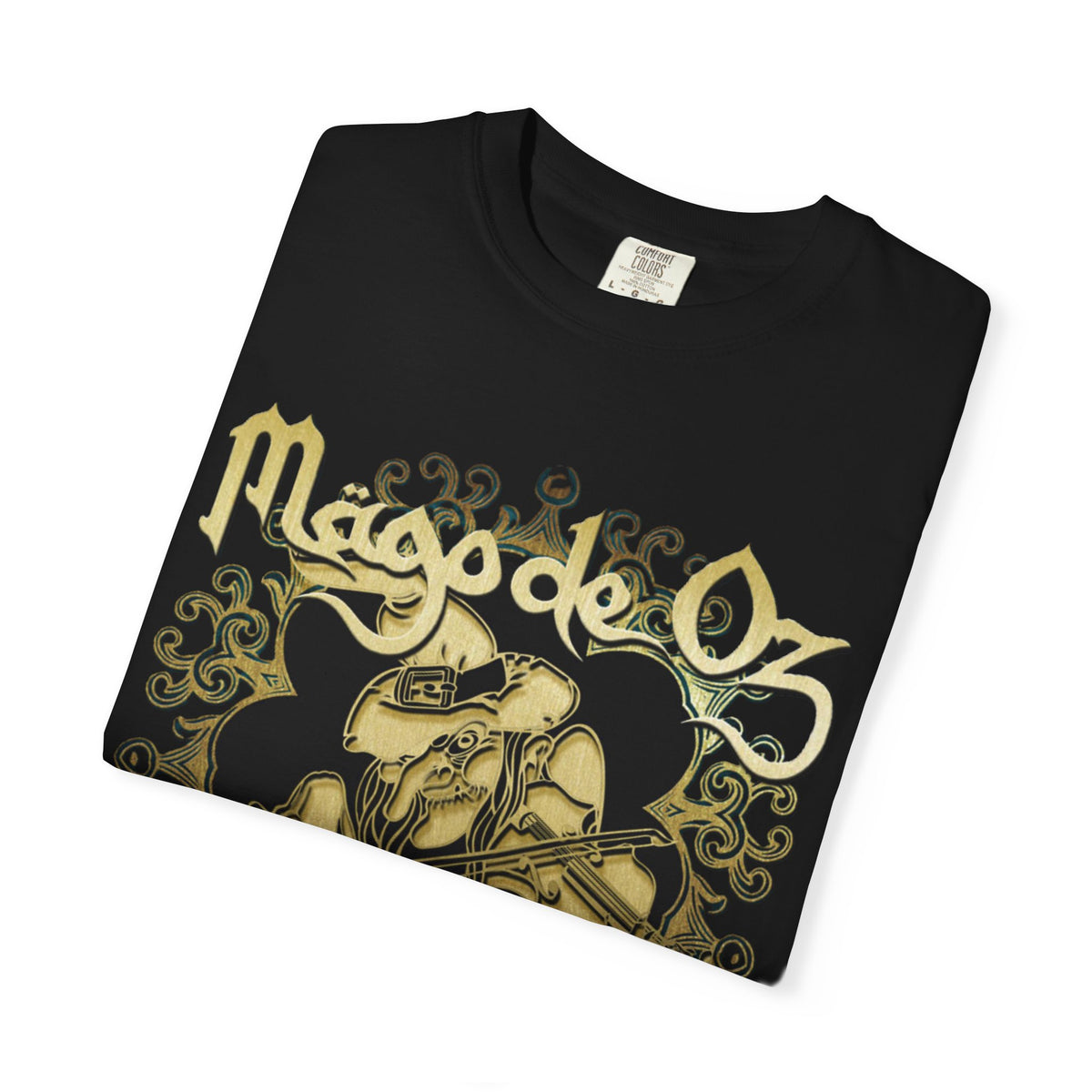 Mago de Oz Skull Violin Artwork T-shirt | Celtic Land of Oz Band Tee
