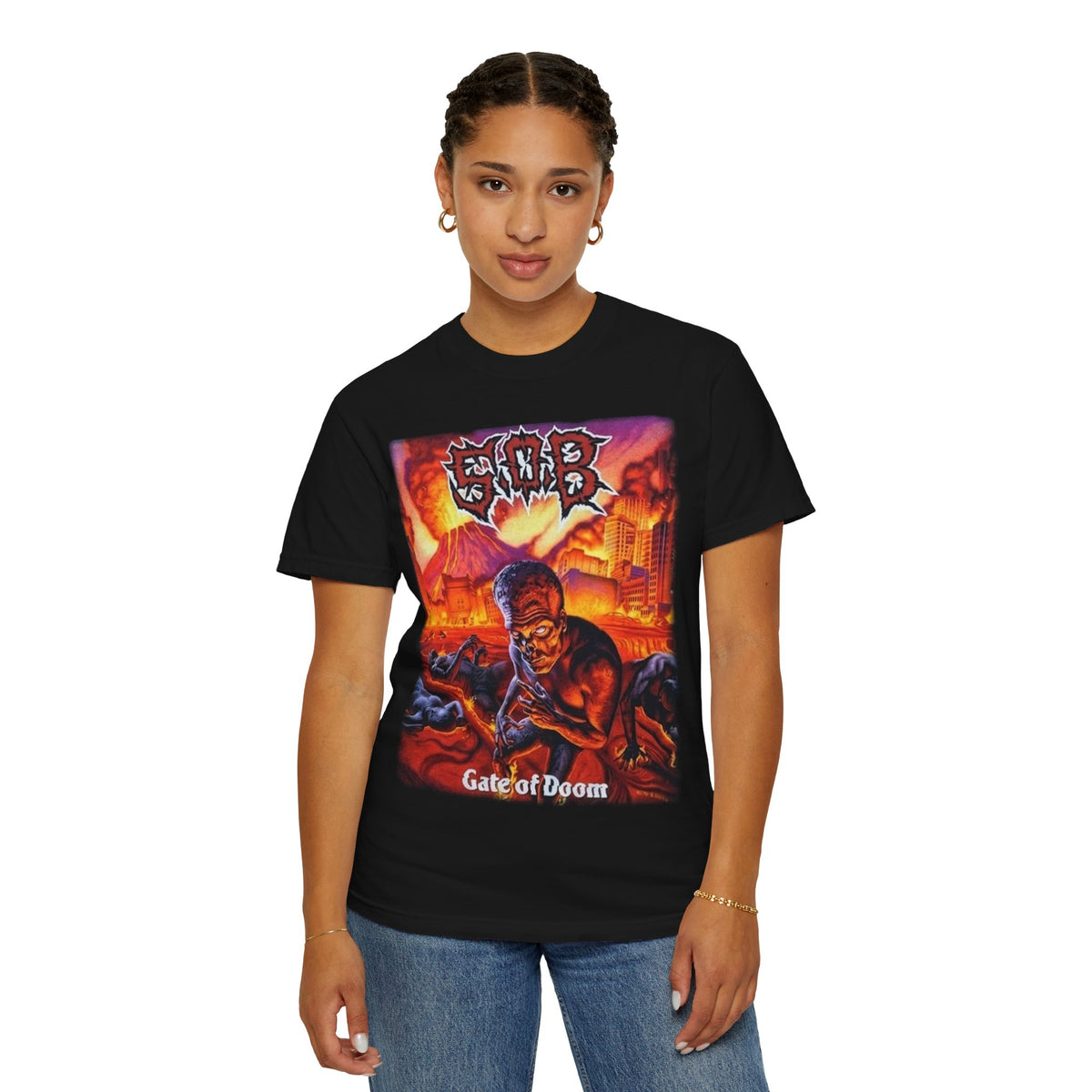 S.O.B Gate of Doom Album Artwork T-Shirt / Thrashcore Punk Band Tee