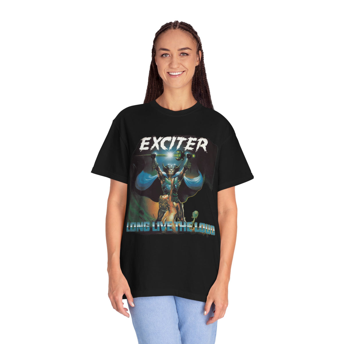 Exciter Metal band art T-shirt | Long Live the Loud graphic tee