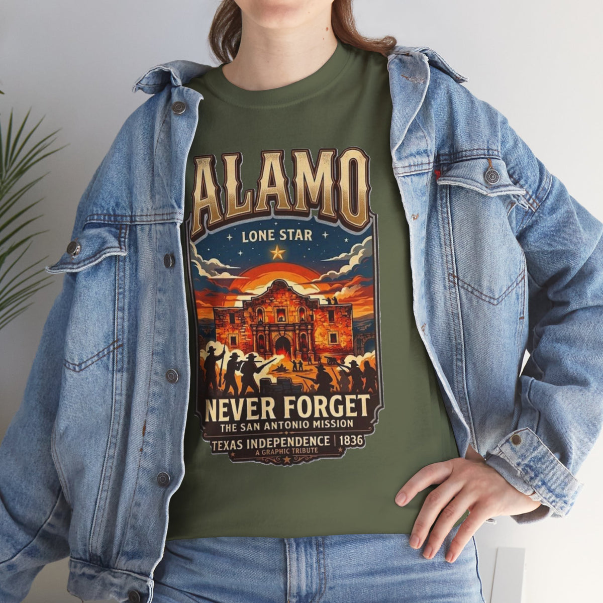 T-shirt Alamo Never Forget Texas Independence 1836