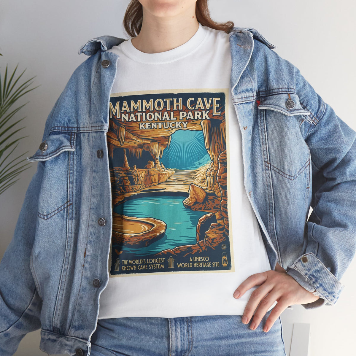 Mammoth Cave National Park Vintage Poster T-Shirt | Kentucky Cave Artwork