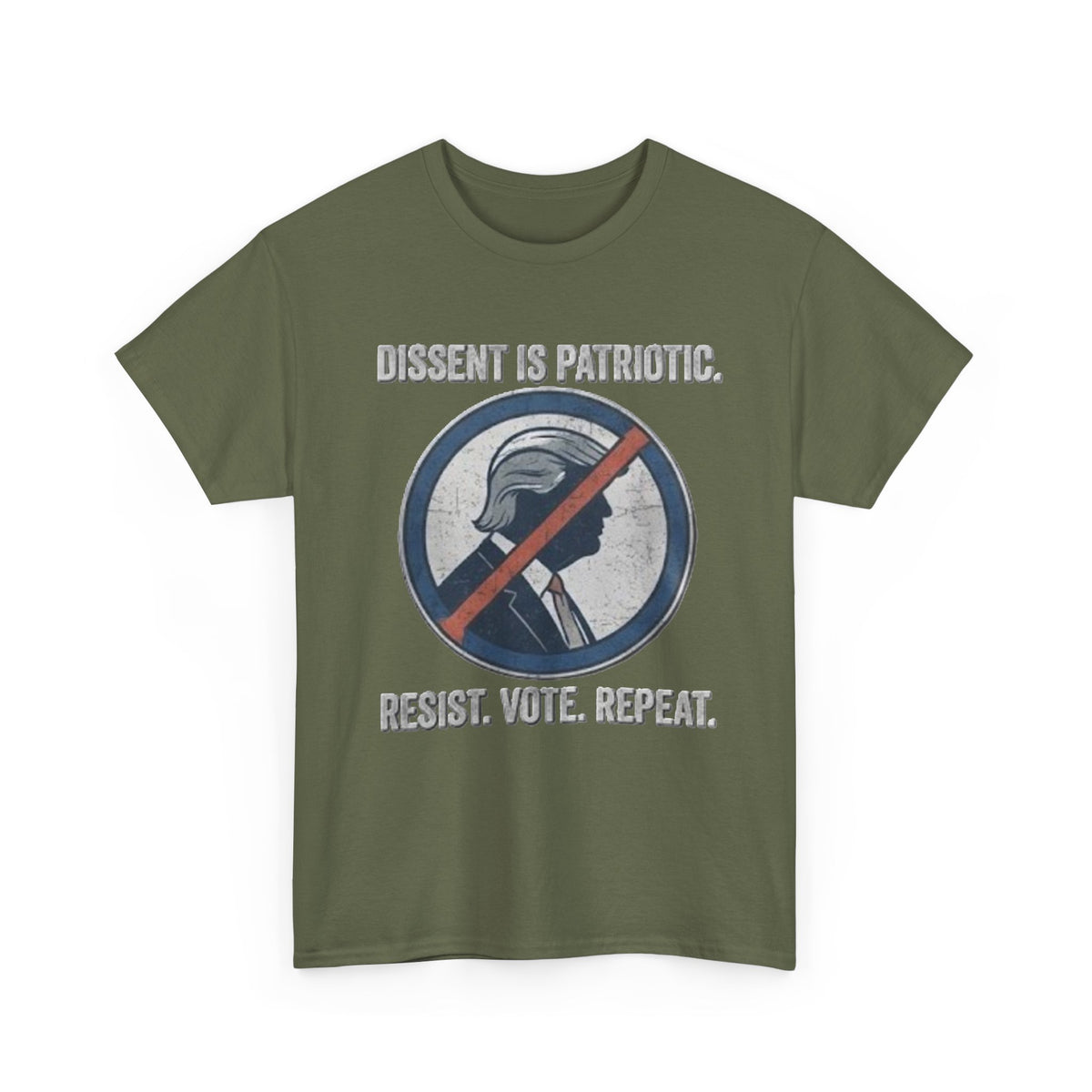 T-shirt « La dissidence est patriotique, résistez, votez, recommencez » | Haut pour manifestation politique