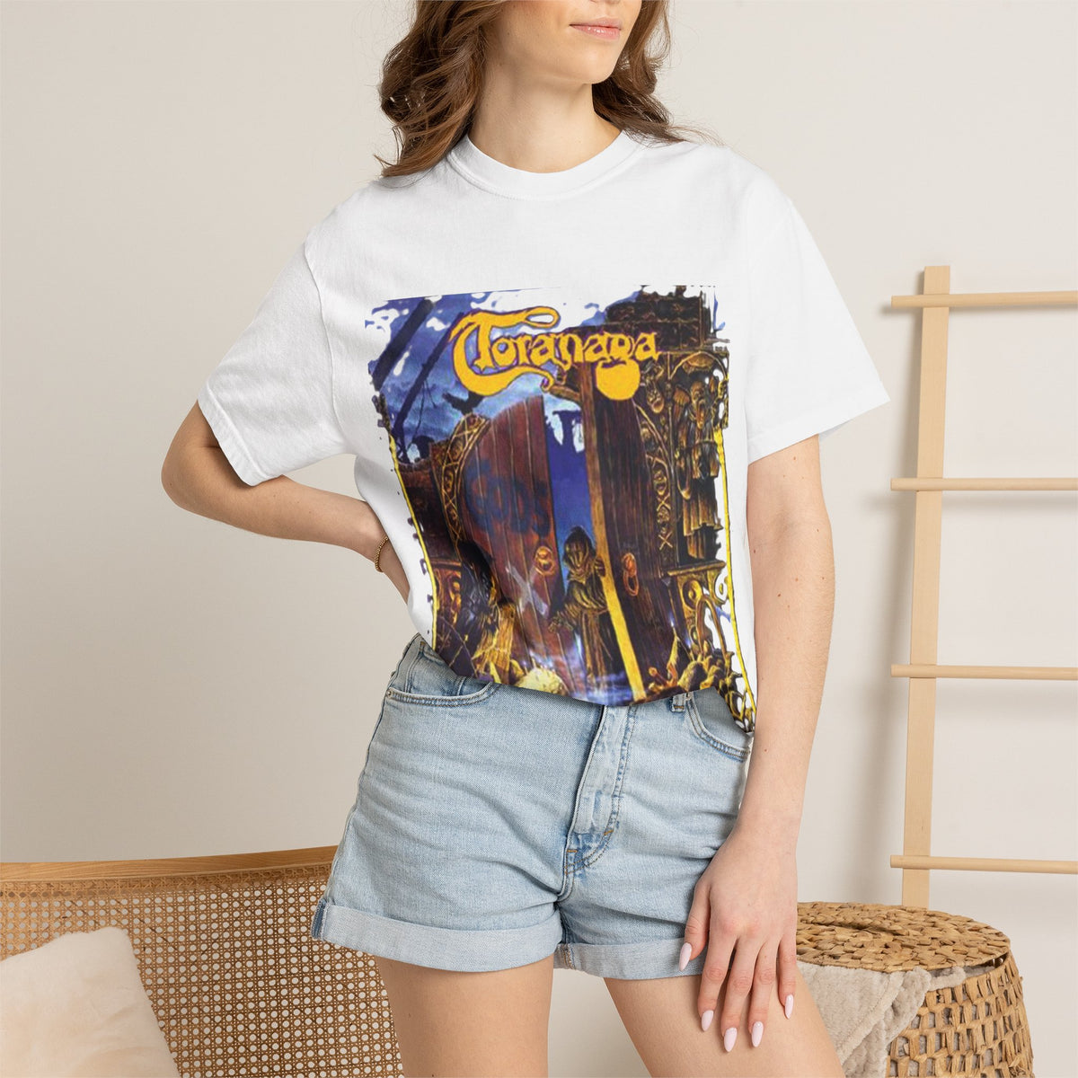 Toranaga God's Gift Album Artwork illustration T-Shirt | British Thrash Metal Band album art graphic tee
