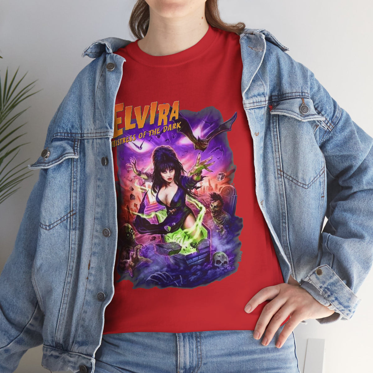 T-shirt Elvira, maîtresse des ténèbres | Tee-shirt pin-up d'horreur rétro