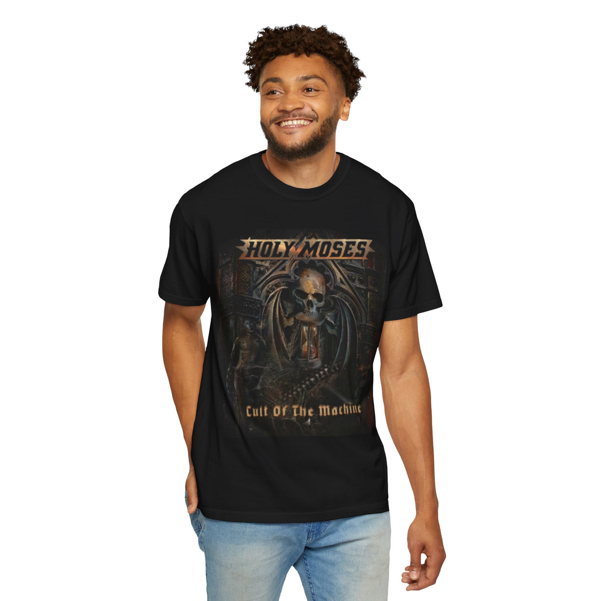 T-shirt avec visuel de l'album Cult of the Machine de Holy Moses | T-shirt thrash metal Cult of the Machine