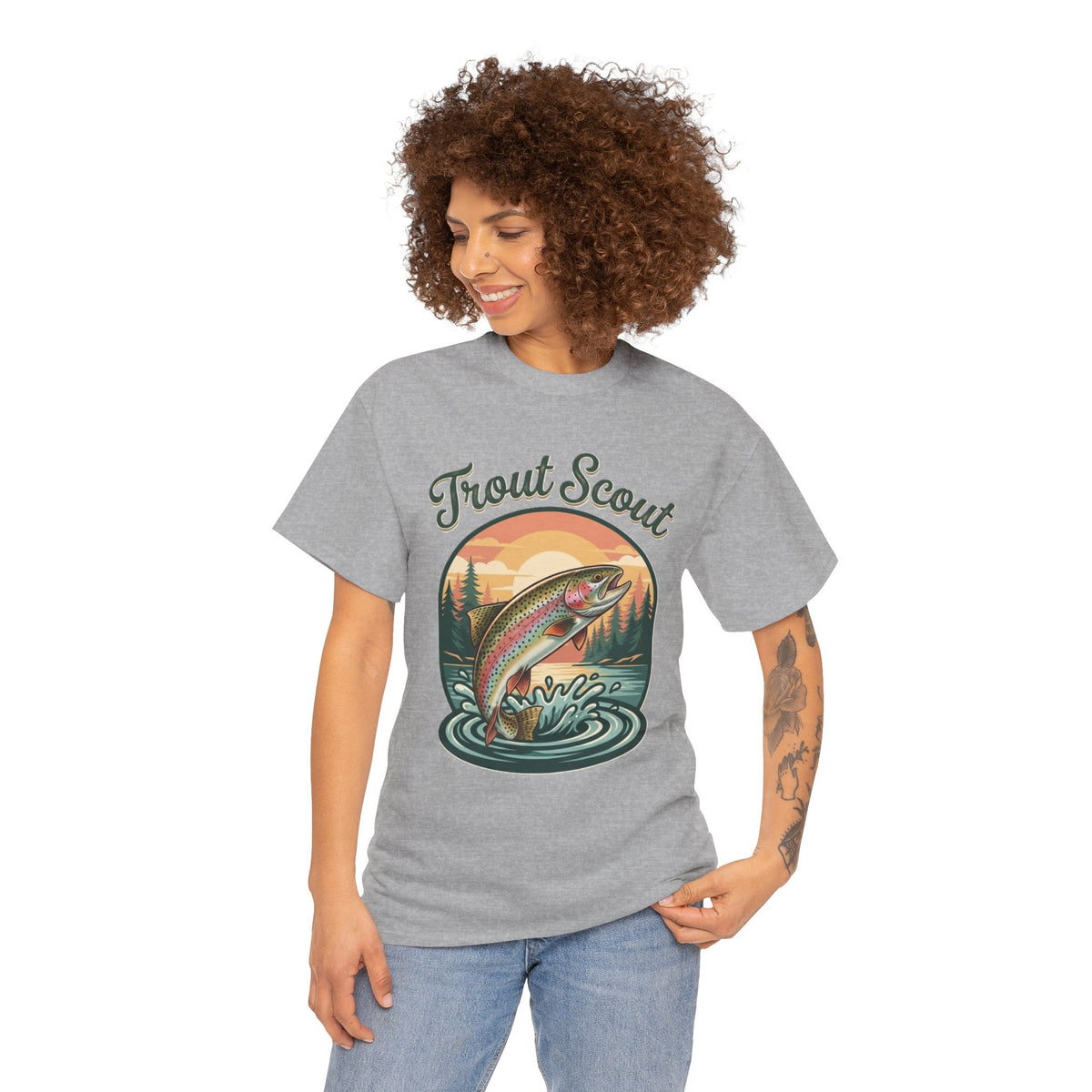 Trout Scout Fishing Graphic T-Shirt