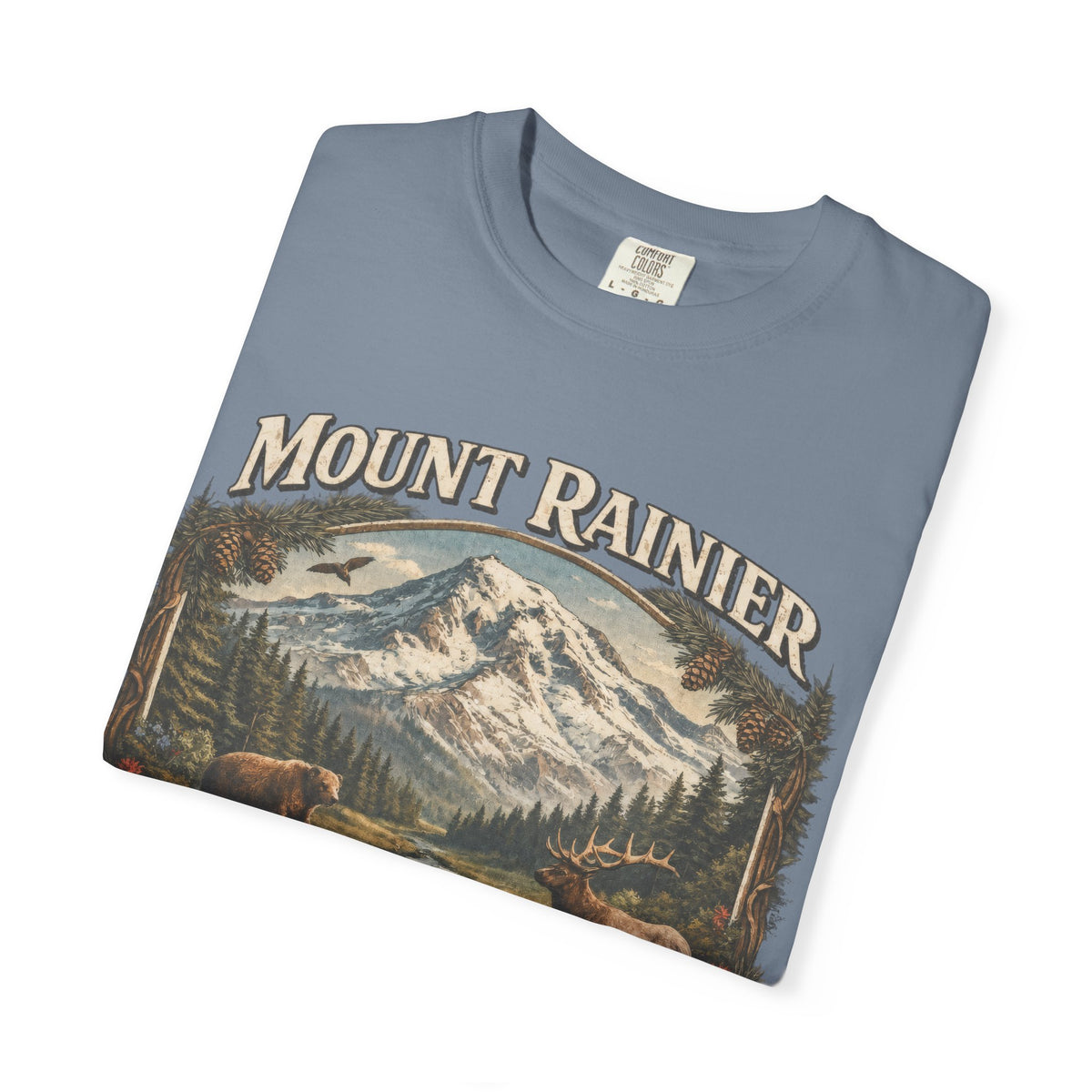 Camiseta del Monte Rainier, playera Comfort Colors de la naturaleza de Washington