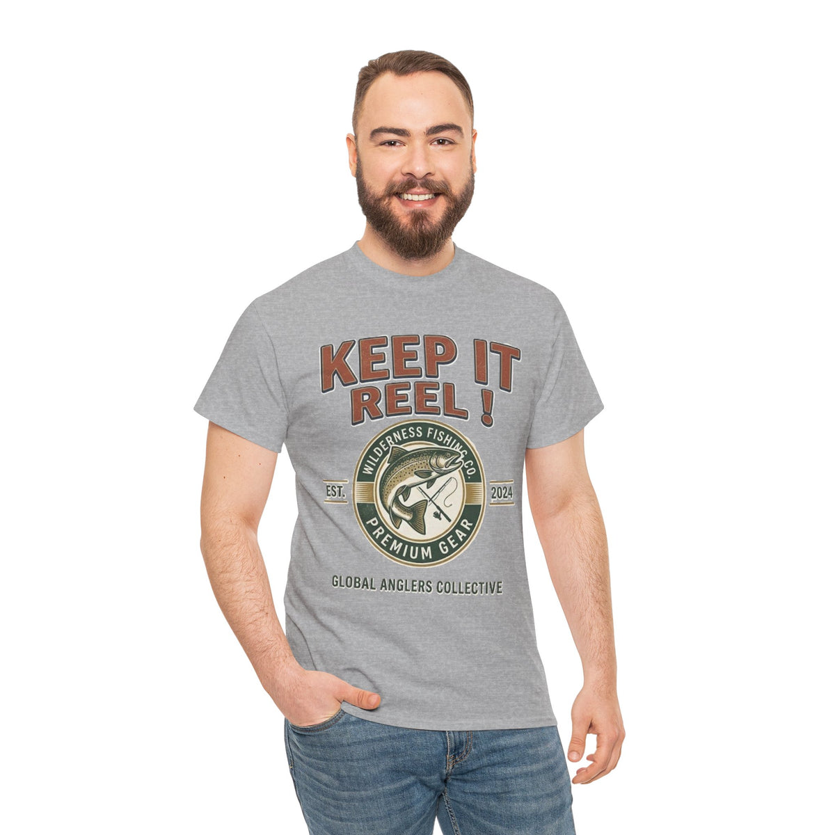 Keep It Reel Fishing Bass Graphic T-Shirt
