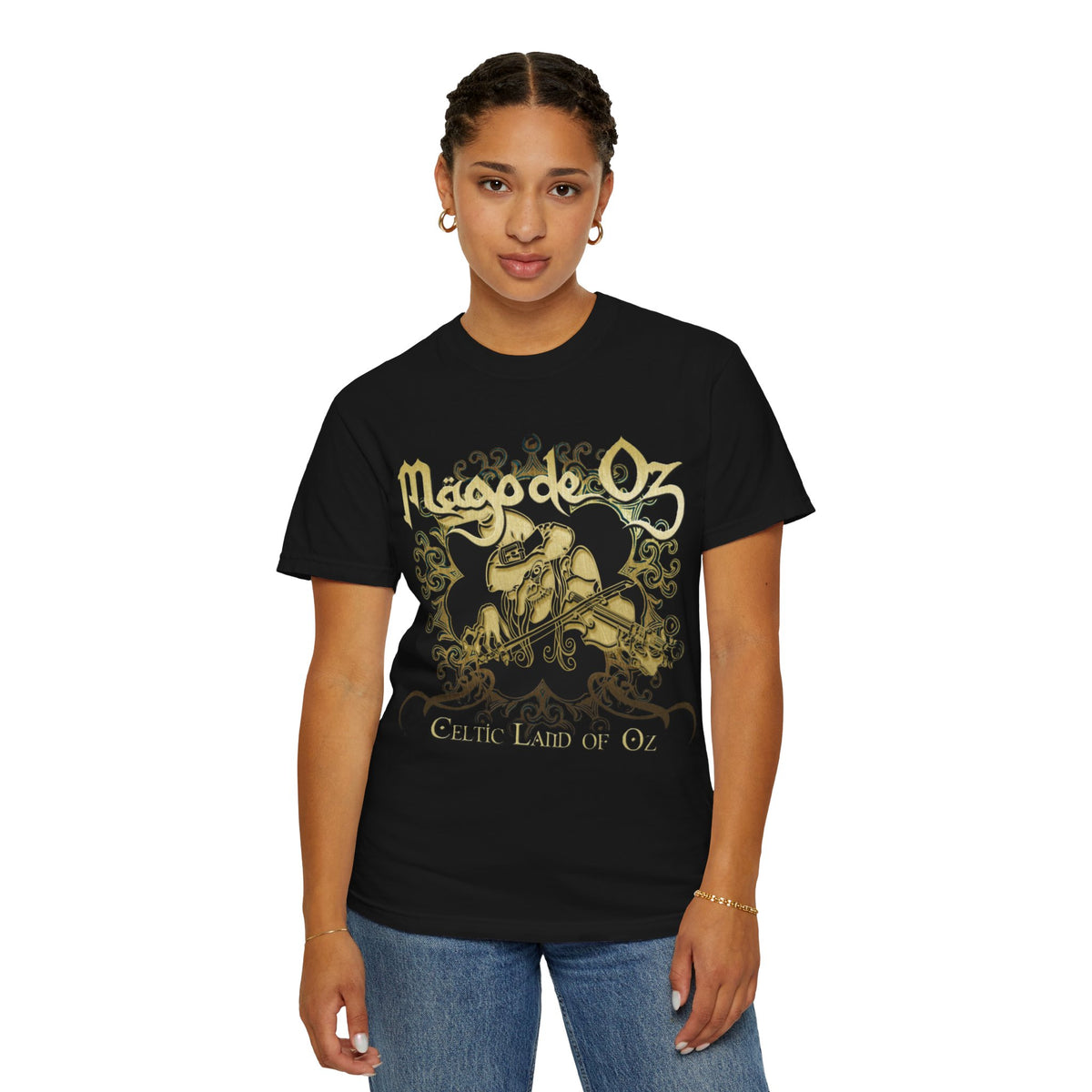 Mago de Oz Skull Violin Artwork T-shirt | Celtic Land of Oz Band Tee