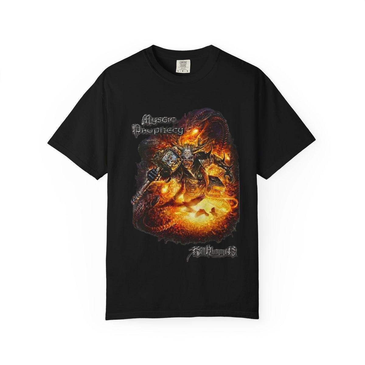 Mystic Prophecy Killhammer Album Artwork | Heavy Metal Gothic Graphic Tee