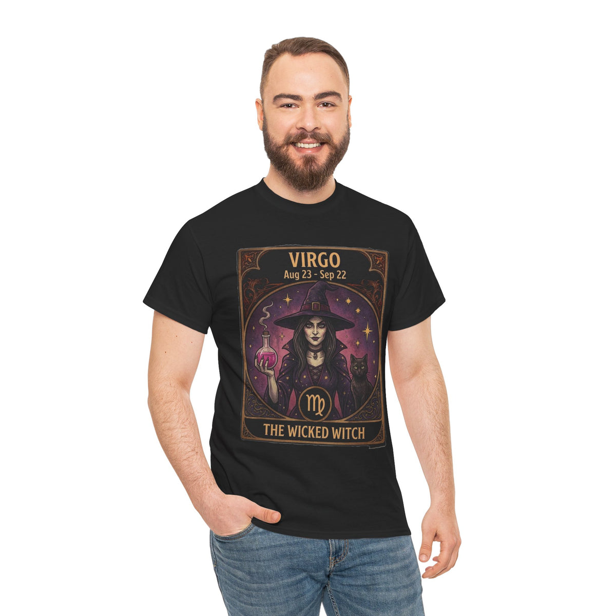Camiseta Virgo Wicked Witch | Camiseta de Virgo de astrología del zodiaco de Halloween