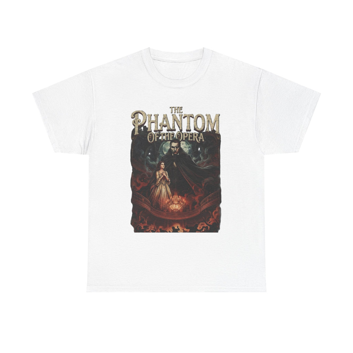 T-shirt Le Fantôme de l'Opéra | Tee-shirt d'Halloween avec affiche de comédie musicale