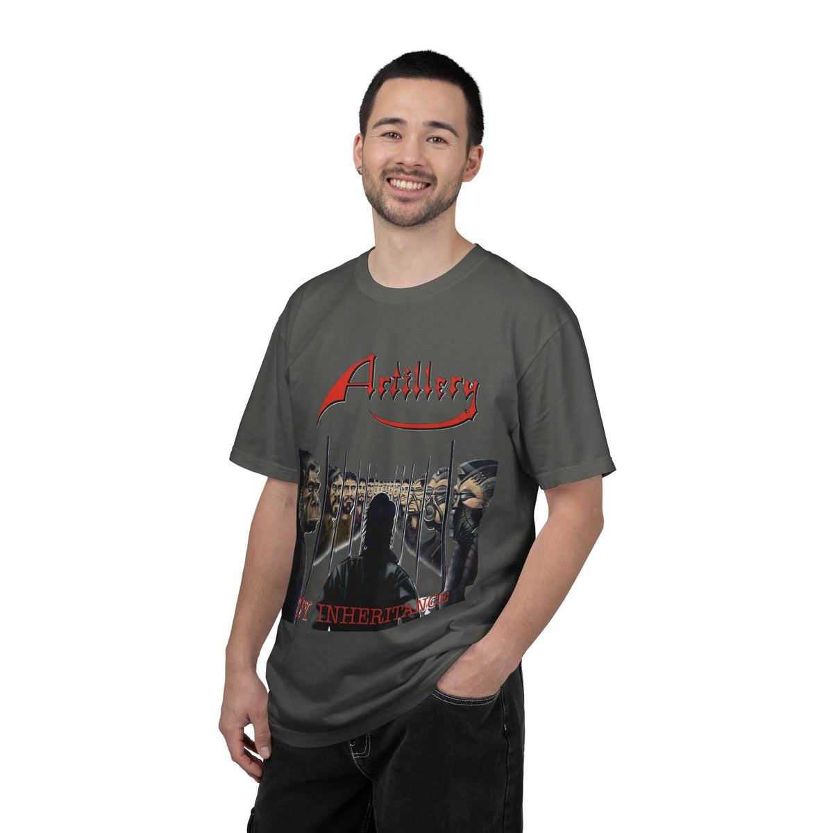 T-shirt avec la pochette de l'album By Inheritance d'Artillery | t-shirt vintage de groupe de thrash metal old school