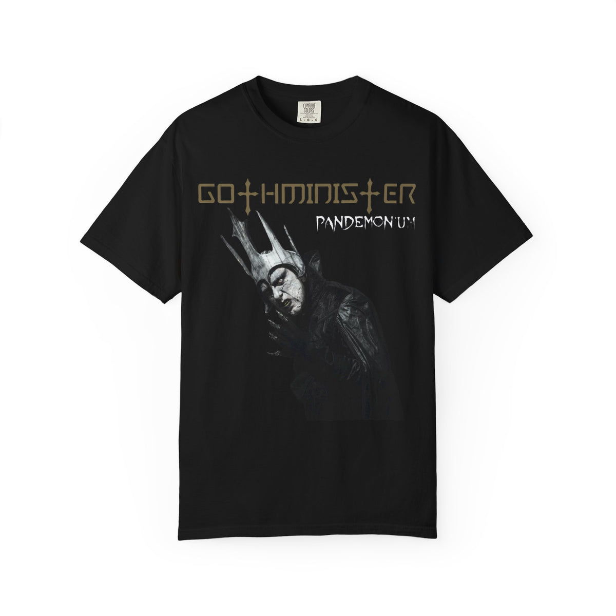 Camiseta gráfica Pandemonium de Gothminister | Obra de arte gótica de terror oscuro
