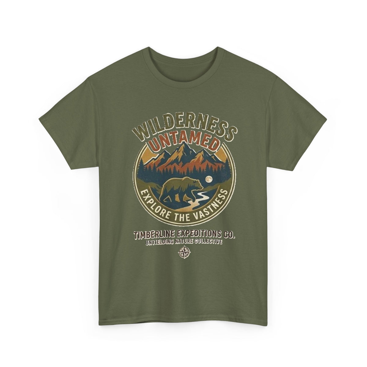 Wilderness Untamed Mountain Bear Graphic T-Shirt