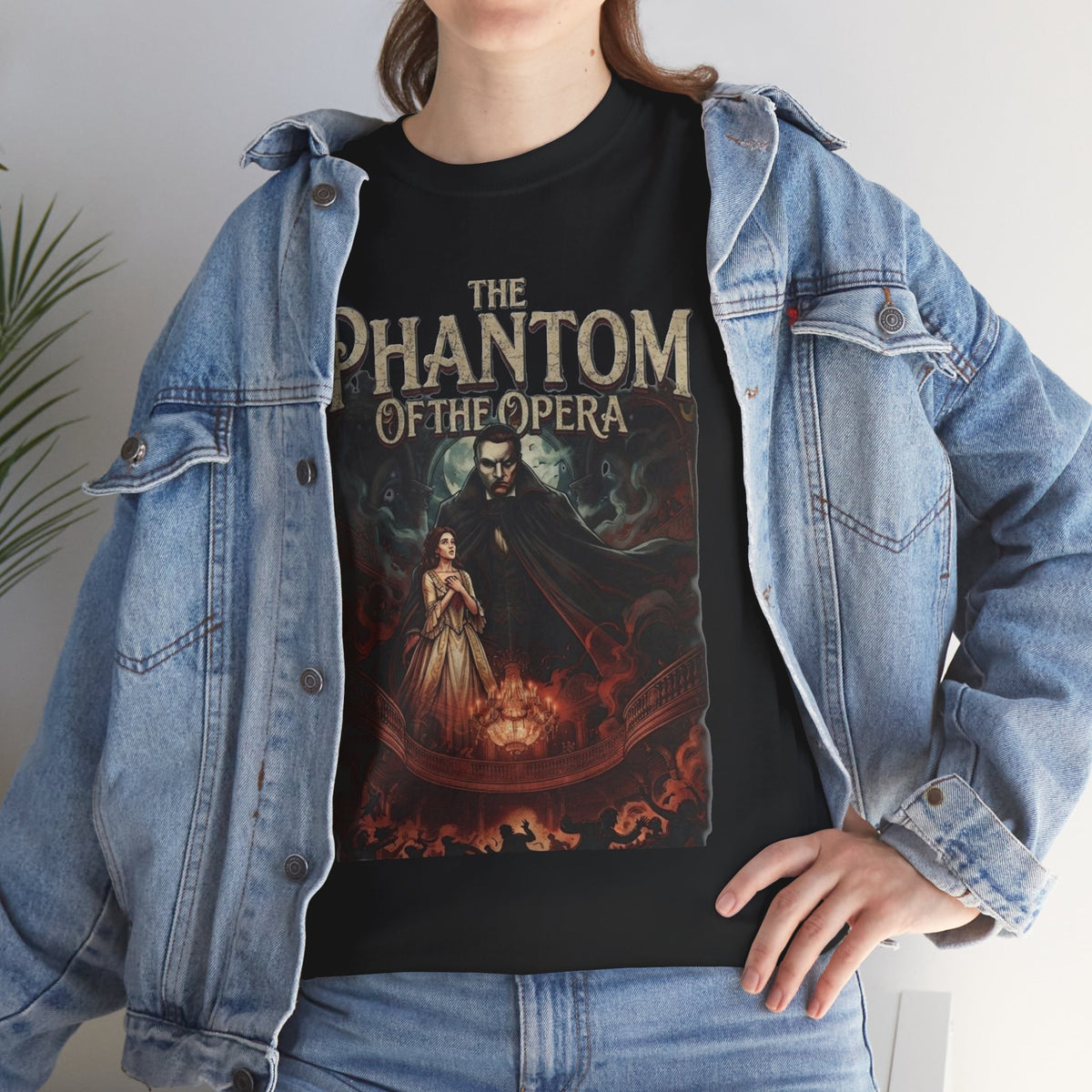 T-shirt Le Fantôme de l'Opéra | Tee-shirt d'Halloween avec affiche de comédie musicale