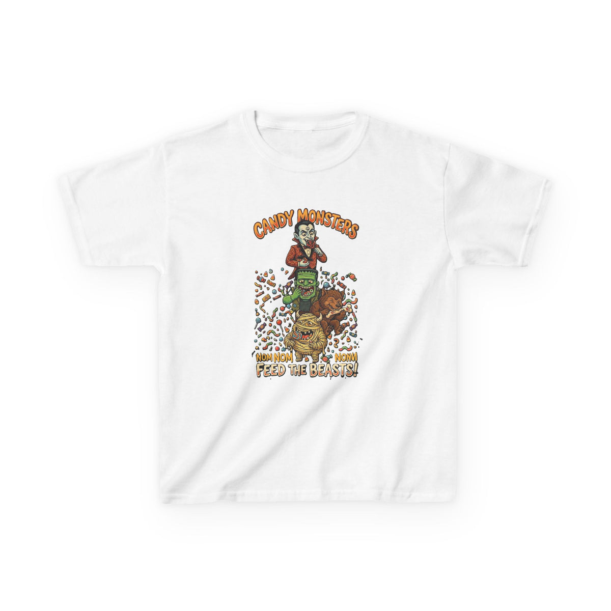 Candy Monster Kids Tee | Trick or Treat Halloween Graphic