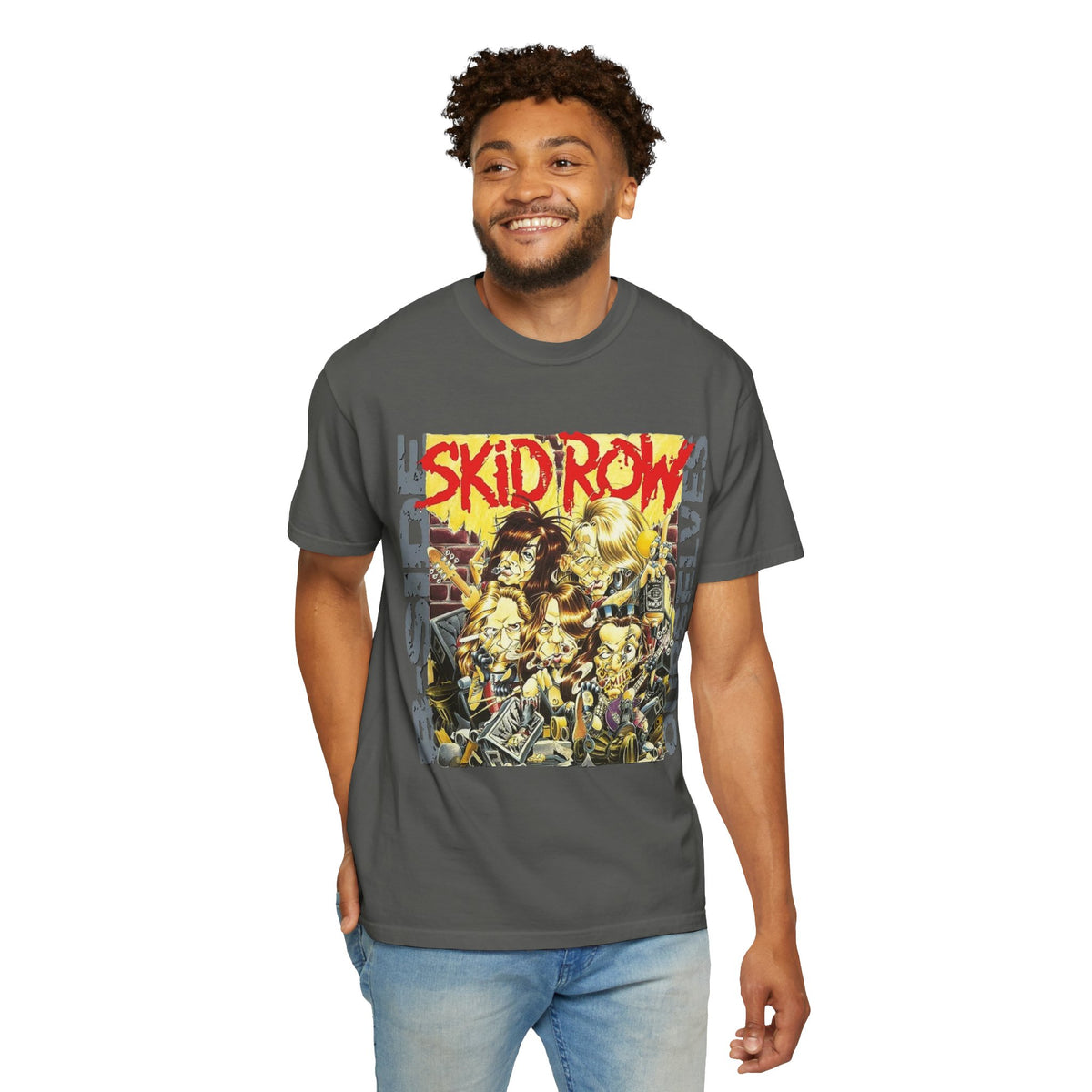 Skid Row B-side Ourselves Graphic T-shirt | Hard Rock Heavy Metal Band Album Artwork Tee