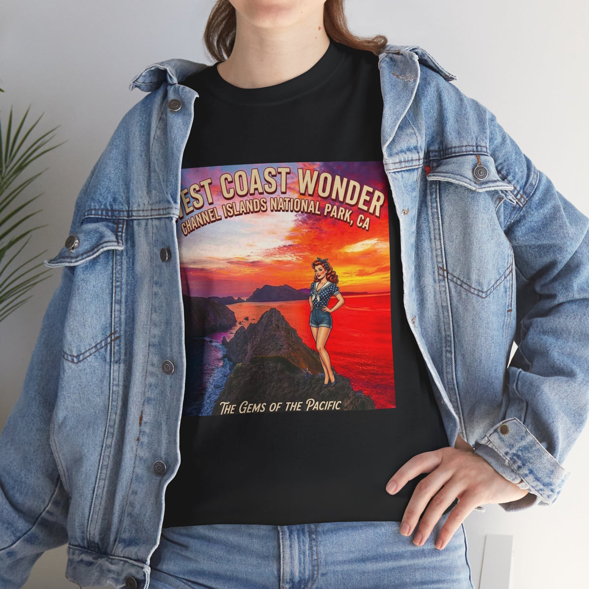 Channel Islands National Park California graphic tee | California sunset vintage poster