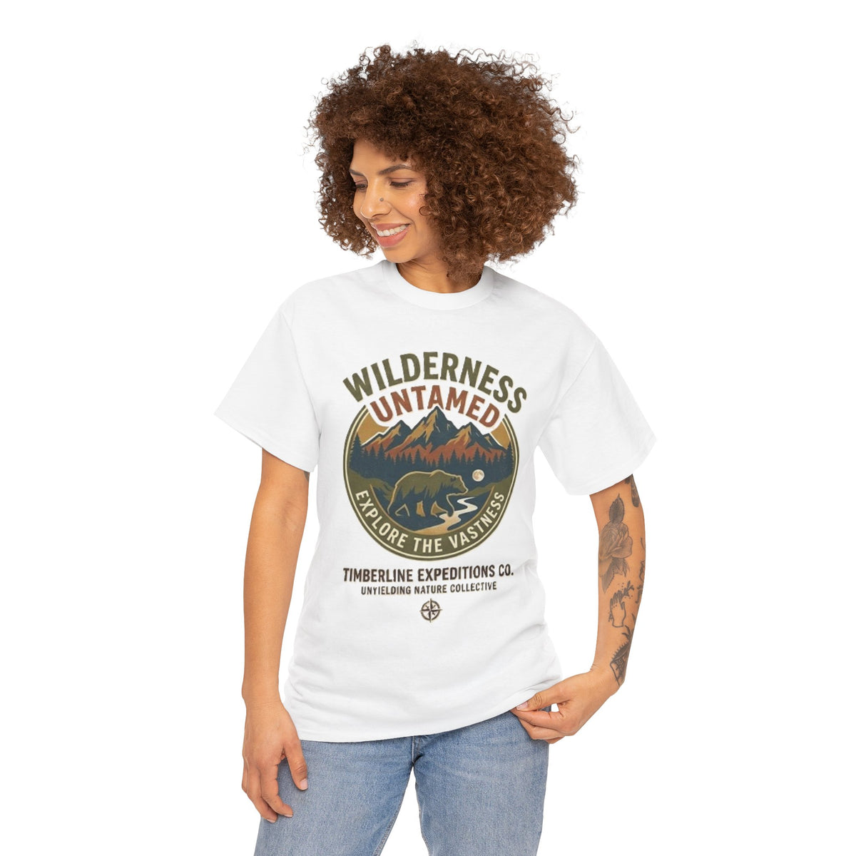 Wilderness Untamed Mountain Bear Graphic T-Shirt