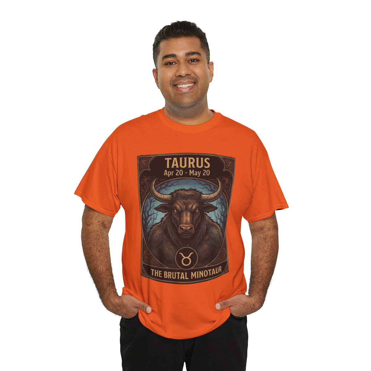 Taurus Minotaur Illustration Tee | Halloween Zodiac Bull Astrology Shirt
