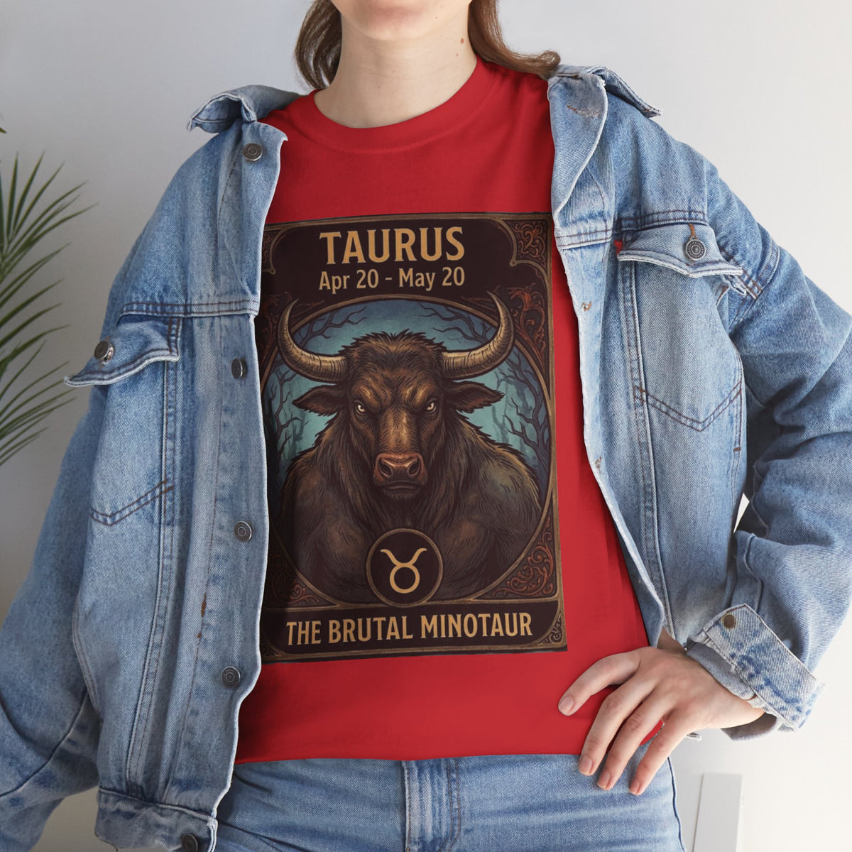 Taurus Minotaur Illustration Tee | Halloween Zodiac Bull Astrology Shirt