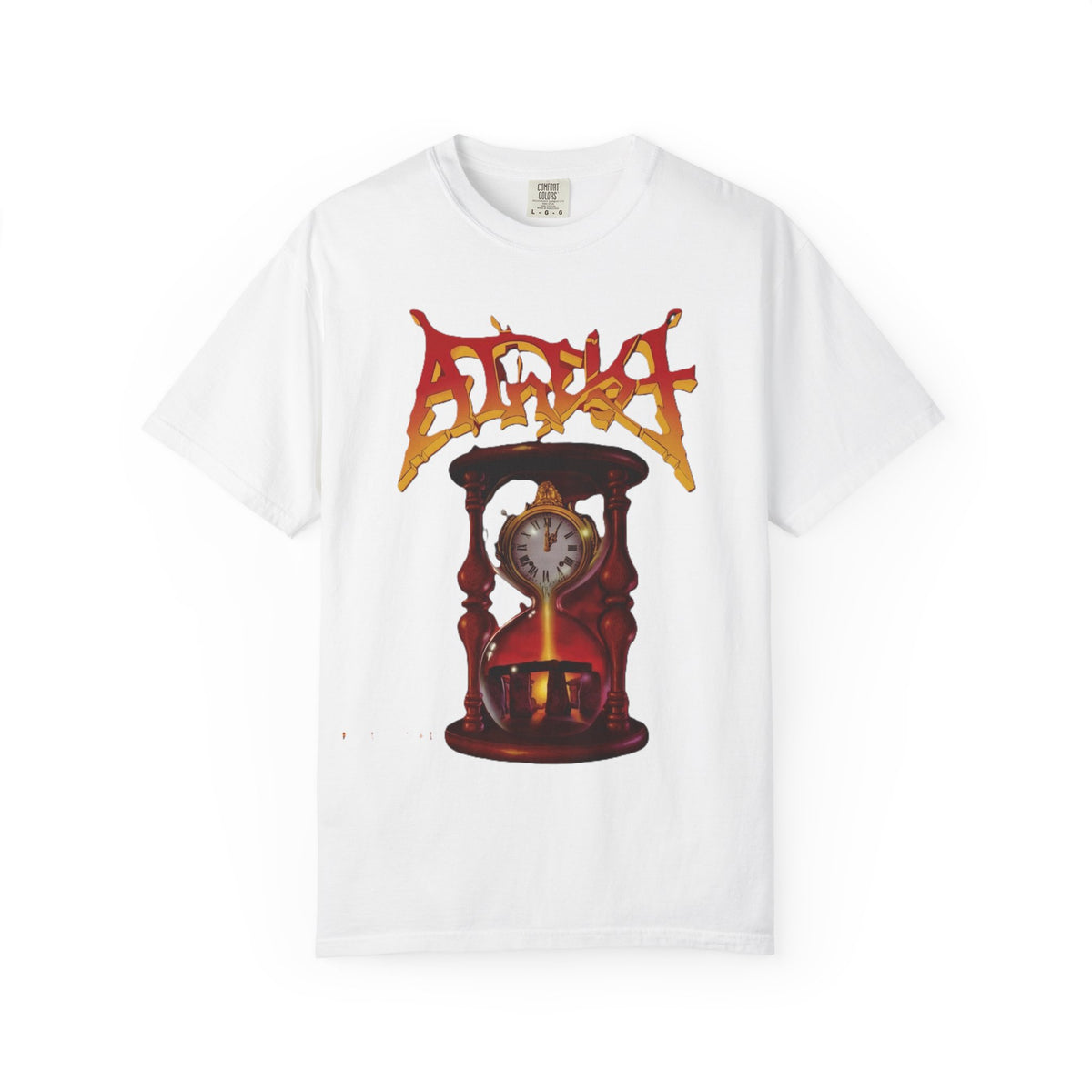 Camiseta con el arte del álbum Piece of Time de Atheist | Camiseta gráfica de death metal de Florida con motivo de reloj