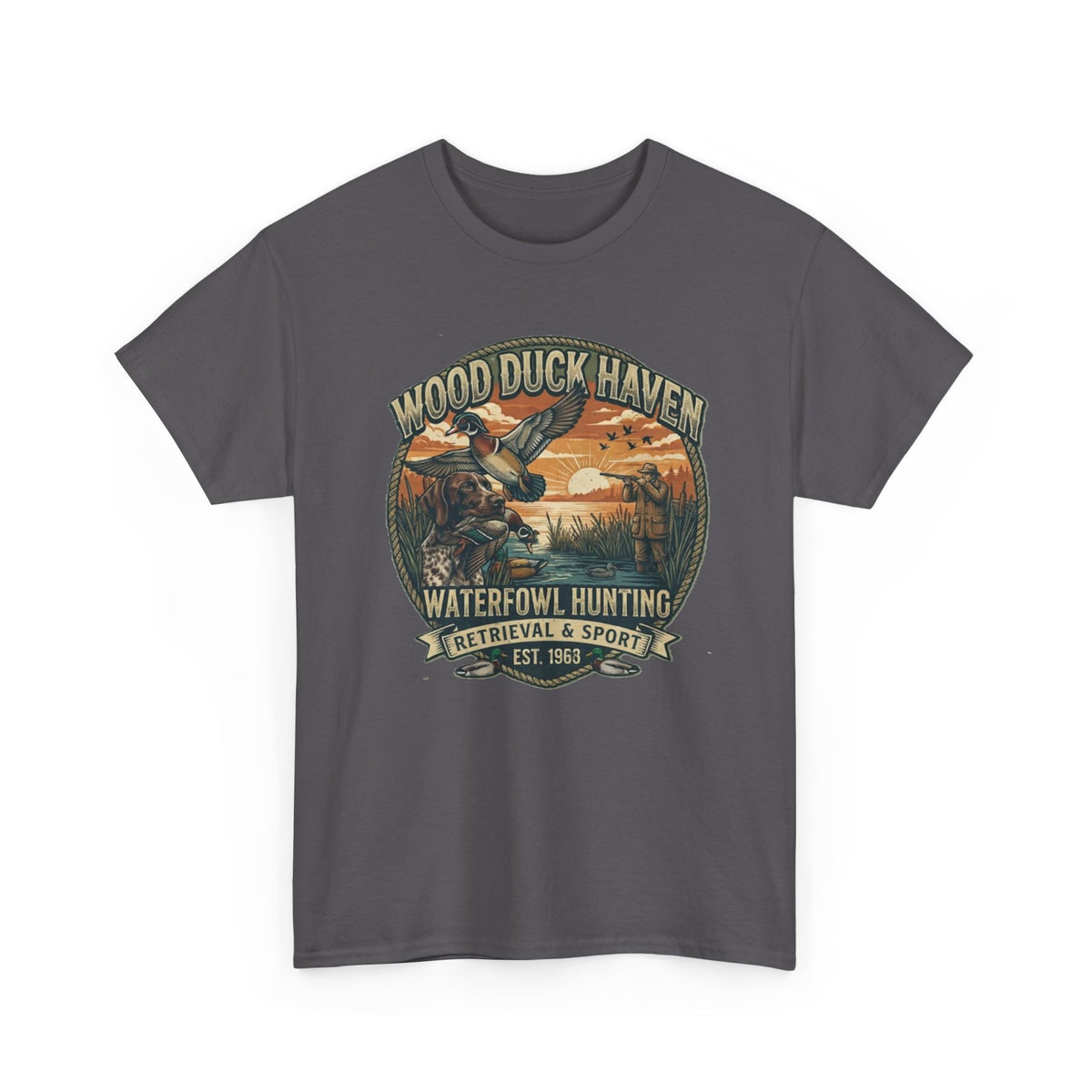 Wood Duck Haven Waterfowl Hunting Tee | Vintage Duck Retriever Design