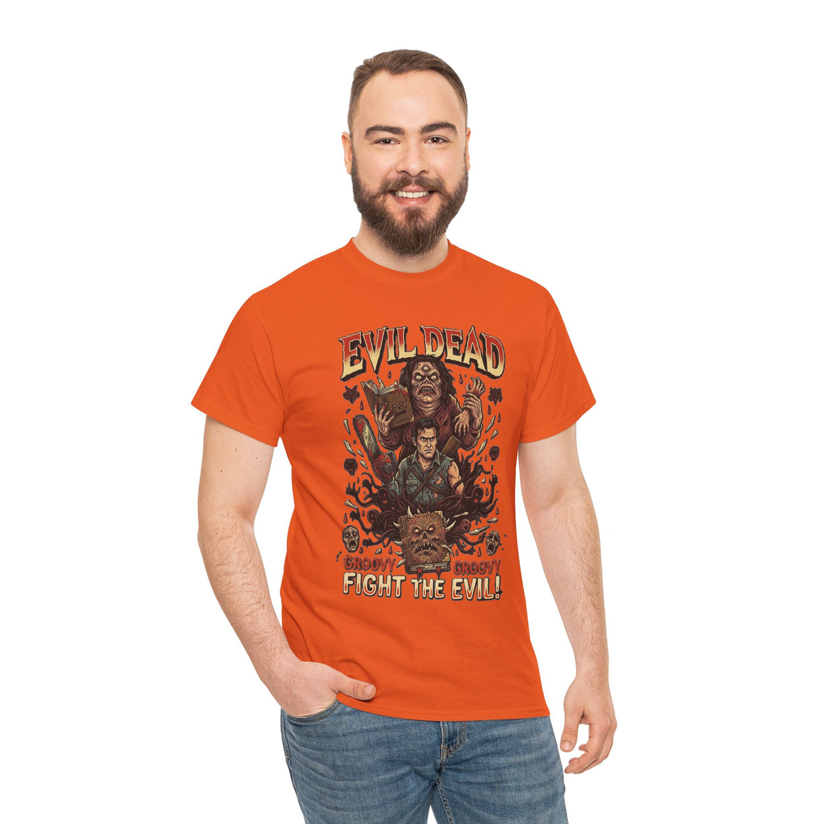 Evil Dead horror poster Tee | Ash vs Deadites cult classic movie shirt
