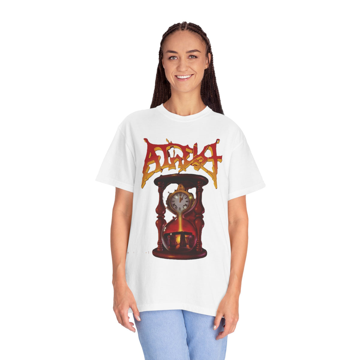 Camiseta con el arte del álbum Piece of Time de Atheist | Camiseta gráfica de death metal de Florida con motivo de reloj