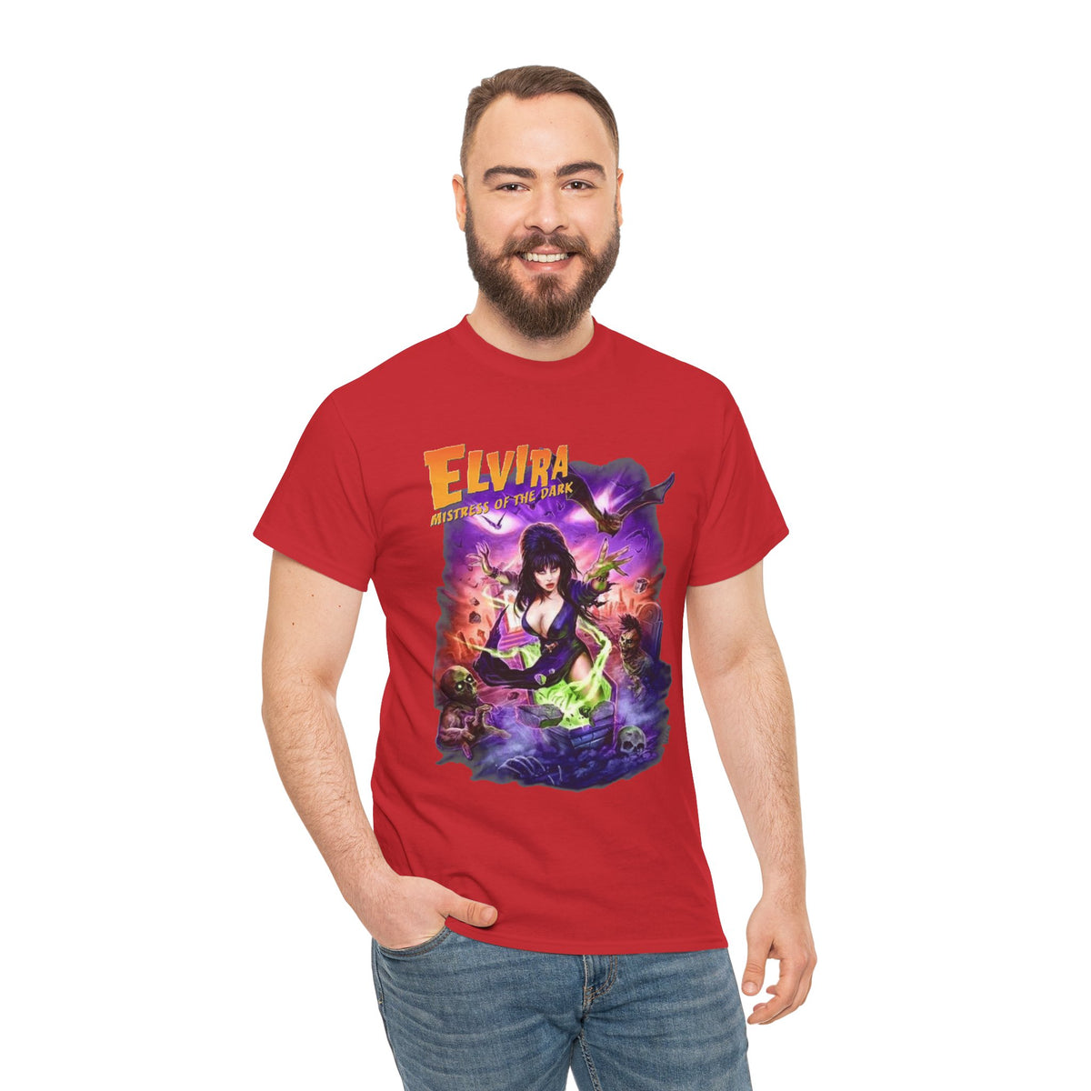 T-shirt Elvira, maîtresse des ténèbres | Tee-shirt pin-up d'horreur rétro