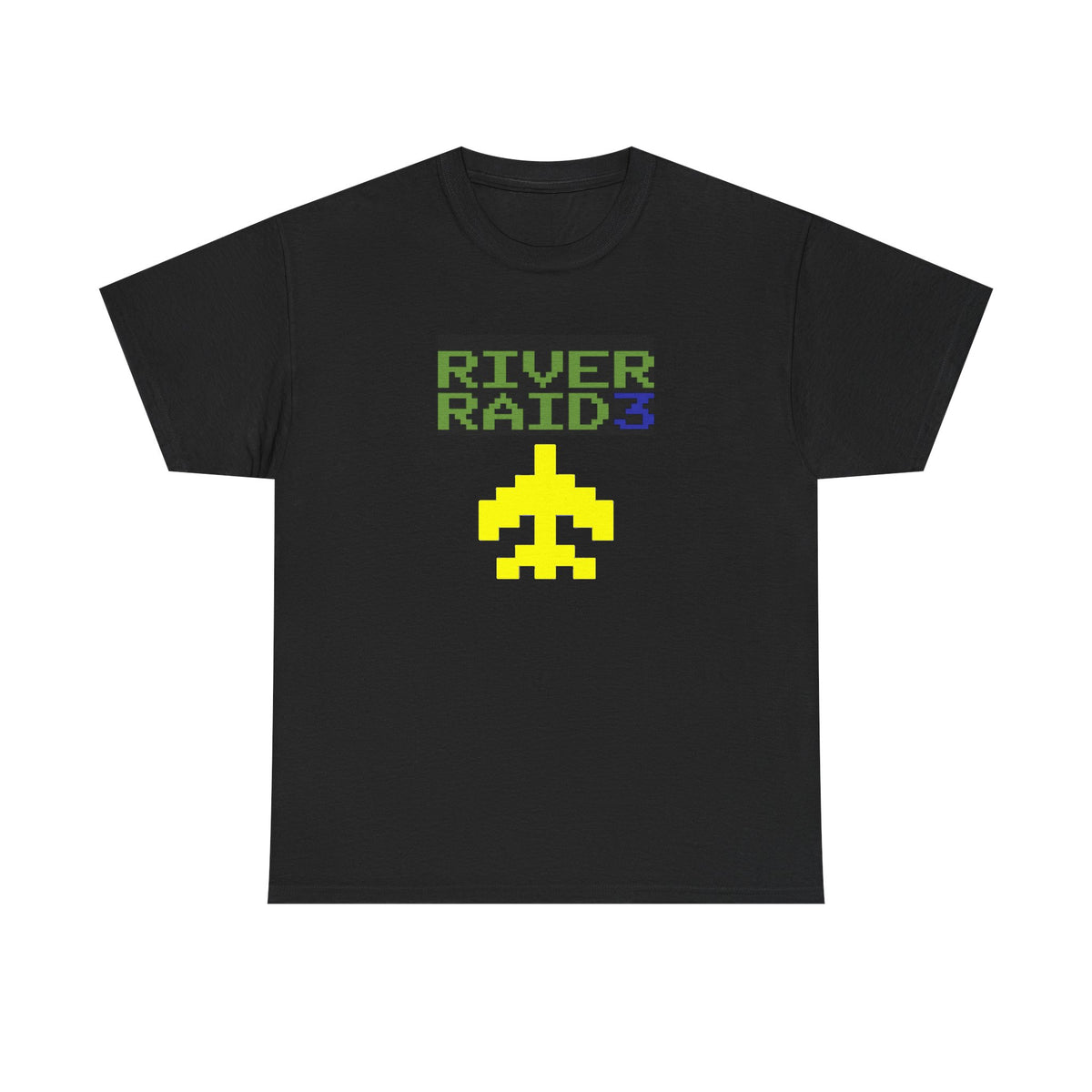 River Raid 3 pixel plane Tee | retro arcade gaming shirt