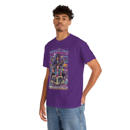 Camiseta con ilustración de banda de rock retro de los 80 | Gráfico de fantasía con guitarra vintage