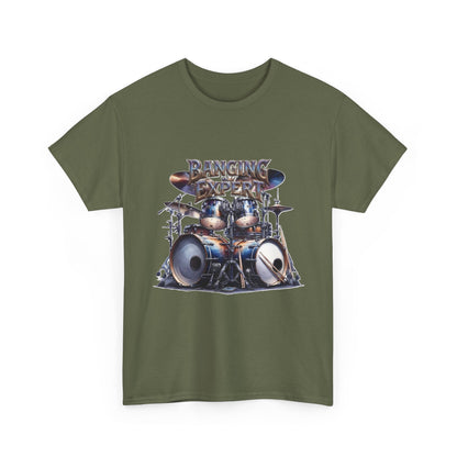 Drum Kit Illustration Tee | Banging The Drums Drummer Humor Graphic Tee