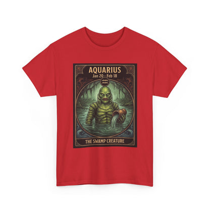 Aquarius The Swamp Creature T-Shirt | Halloween Zodiac Monster Poster