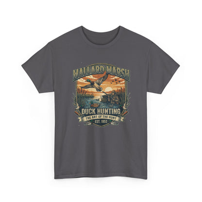 Mallard Marsh Duck Hunting Tee | Vintage Waterfowl Design