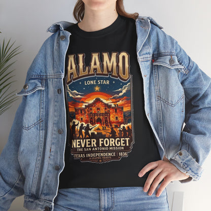 T-shirt Alamo Never Forget Texas Independence 1836