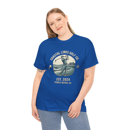 Coastal Links Golf Co logo T-Shirt | Pebble Beach est. 2024