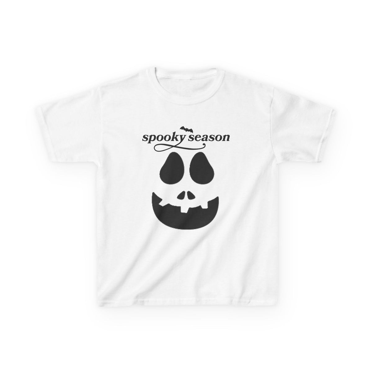 Camiseta infantil "Spooky Season" con Jack-o'-Lantern | Camiseta de calabaza de Halloween