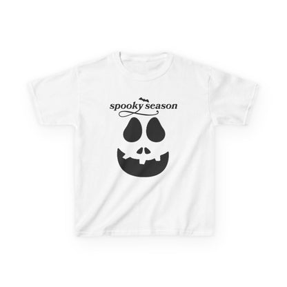 Camiseta infantil "Spooky Season" con Jack-o'-Lantern | Camiseta de calabaza de Halloween