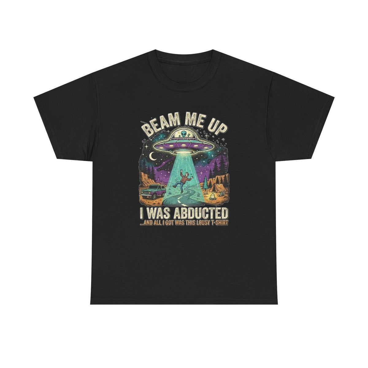 Beam Me Up Alien Abduction Tee | Retro UFO, Space Humor