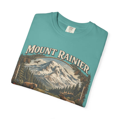 Camiseta del Monte Rainier, playera Comfort Colors de la naturaleza de Washington