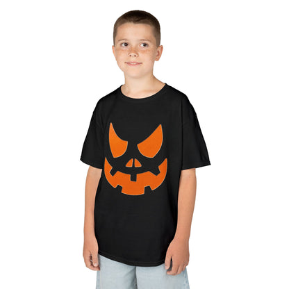 Jack-o'-Lantern Face Kids Tee | Halloween Pumpkin Shirt