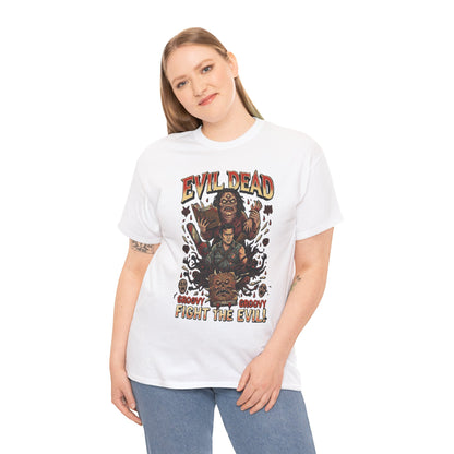 Evil Dead horror poster Tee | Ash vs Deadites cult classic movie shirt