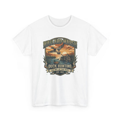 Mallard Marsh Duck Hunting Tee | Vintage Waterfowl Design