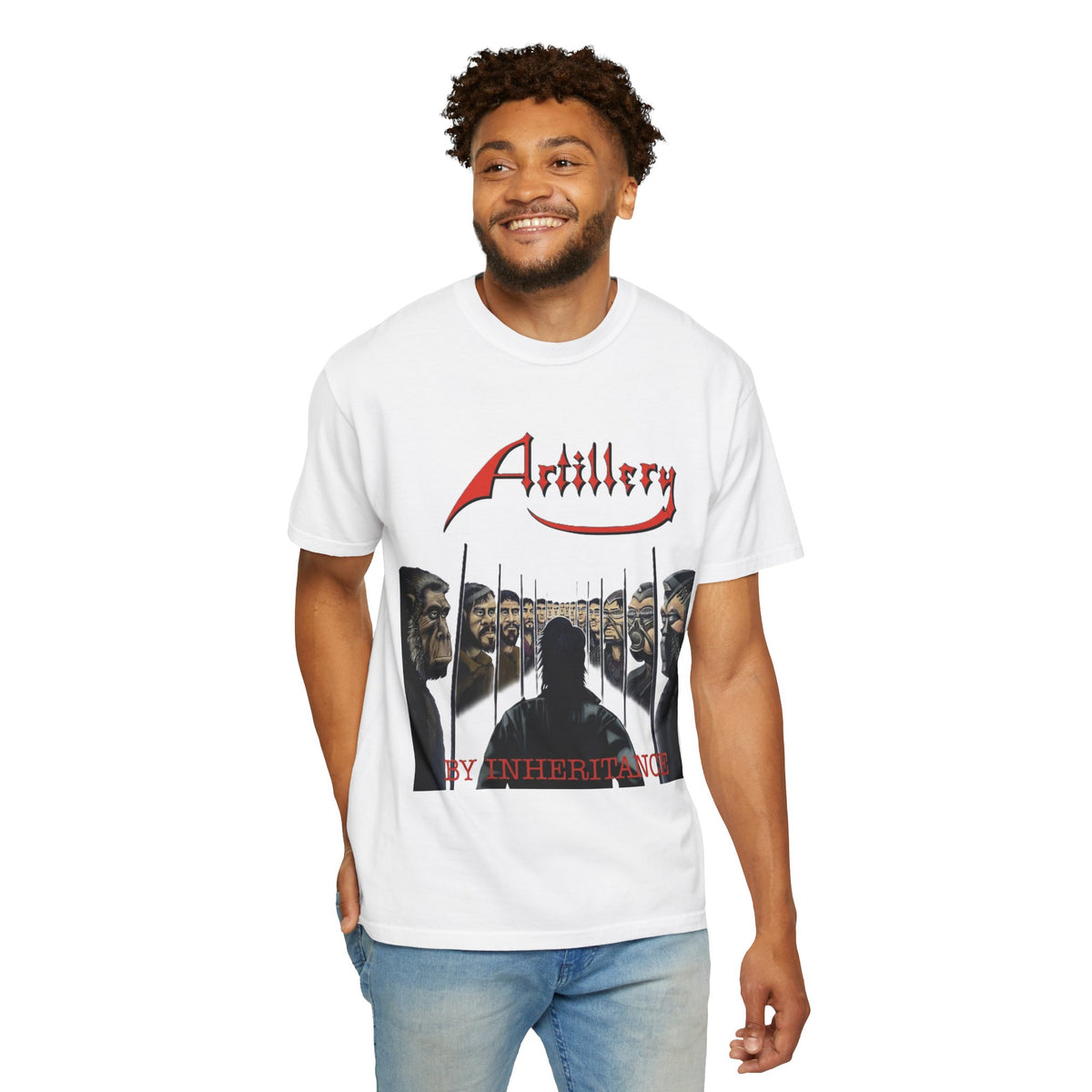 T-shirt avec la pochette de l'album By Inheritance d'Artillery | t-shirt vintage de groupe de thrash metal old school