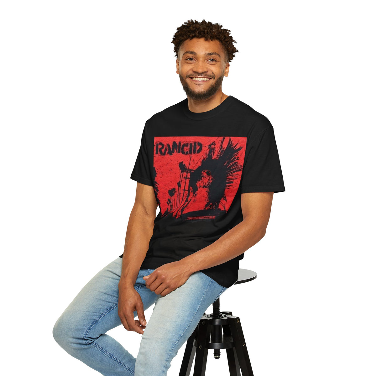 Rancid Band Indestructible Graphic T-Shirt | Black Music Merchandise - Punk Tee